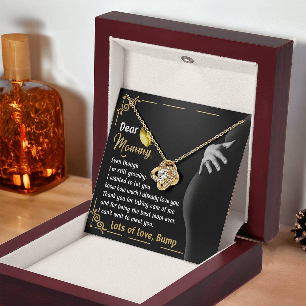 Dear Mommy Necklace Gift, Special Mother's Day Gifts, Birthday Gift, Jewelry Necklace For Mom, New Mommy Gift For First Mother's Day, Pregnancy Jewelry Necklace With A Meaningful Message Card And Box.