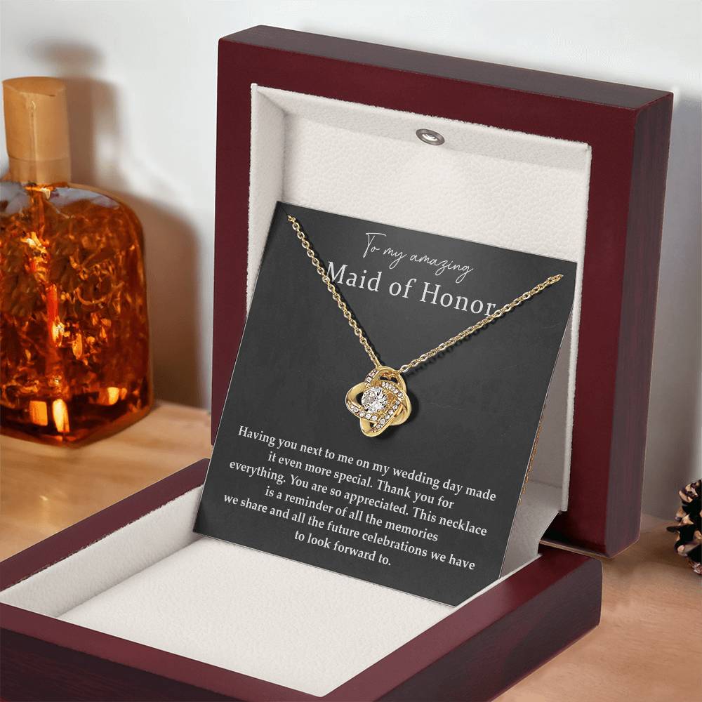 Wedding Day Necklace For Maid Of Honor Friendship Necklace For Maid Of Honor Jewelry Gift For Maid Of Honor Meaningful Gift For Maid Of Honor Emotional Gift For Maid Of Honor Special Gift For Maid Of Honor Necklace For Maid Of Honor Thank You Gift