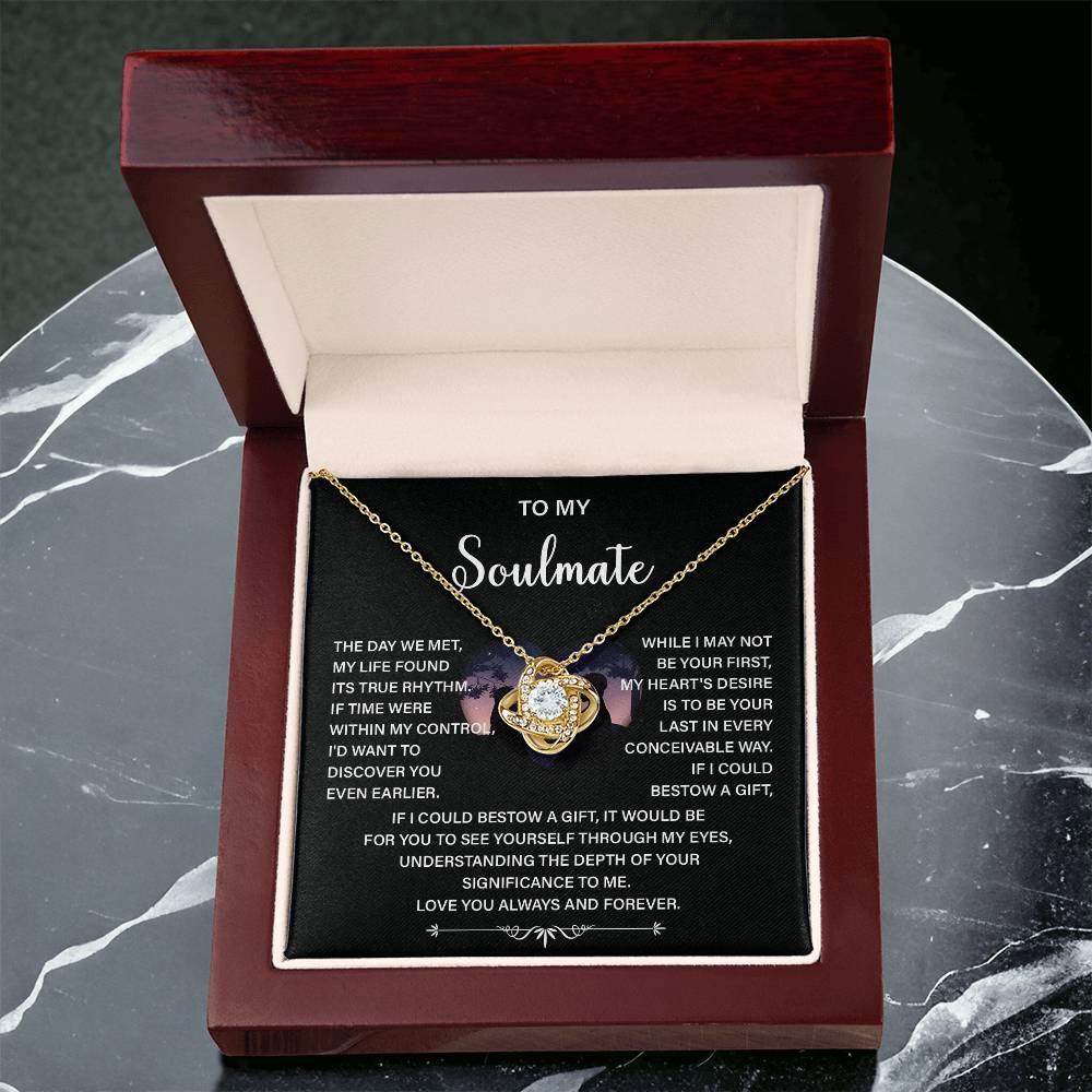 Soulmate Necklace Gift – Love You Always & Forever