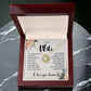 Wife Necklace Gift with Love You Forever Message