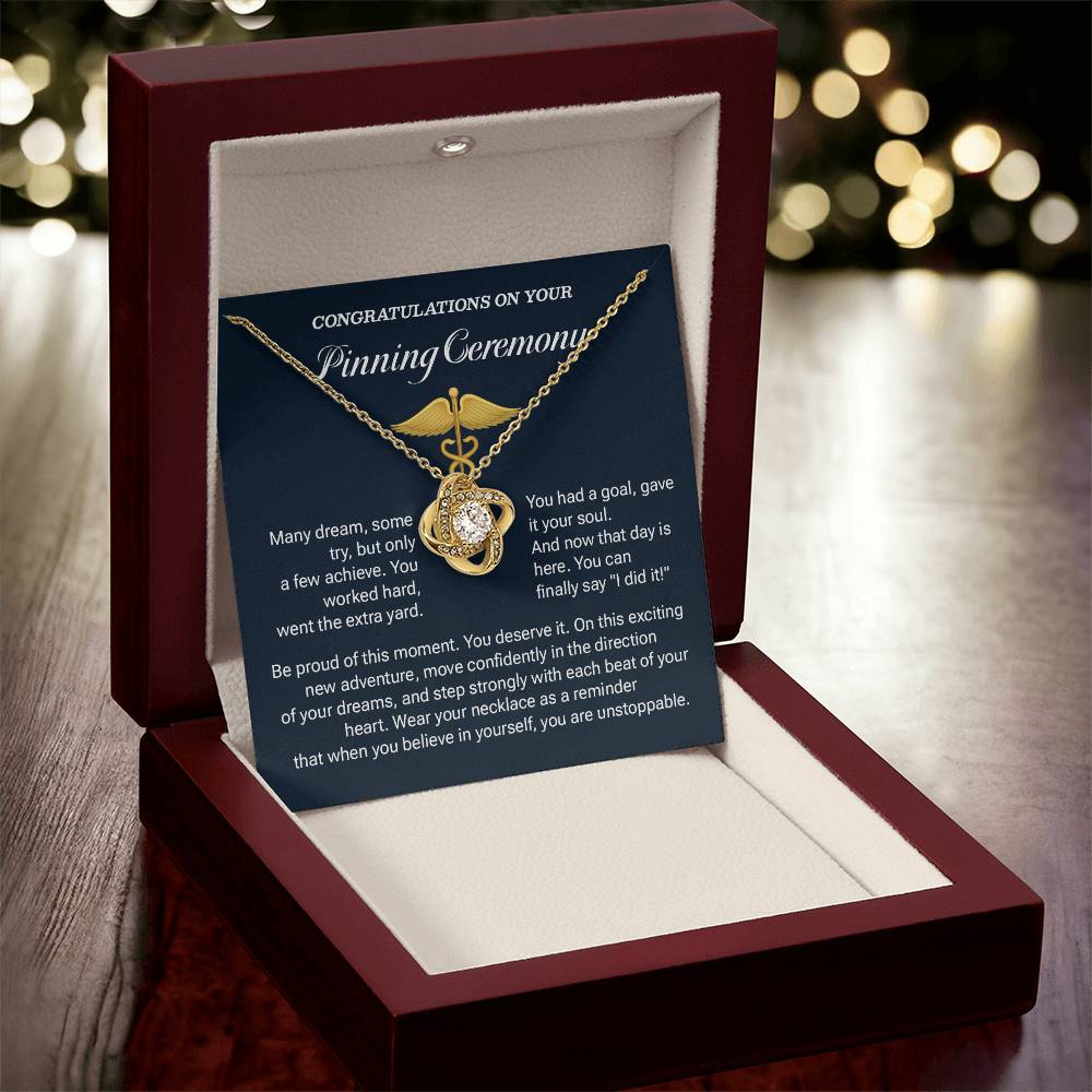 Congratulations On Your Pinning Ceremony Necklace Pinning Ceremony Necklace Gift Congratulations Pinning Ceremony Jewelry Believe In Yourself Necklace Jewelry For New Adventure Graduation Necklace Gift Necklace For Graduates