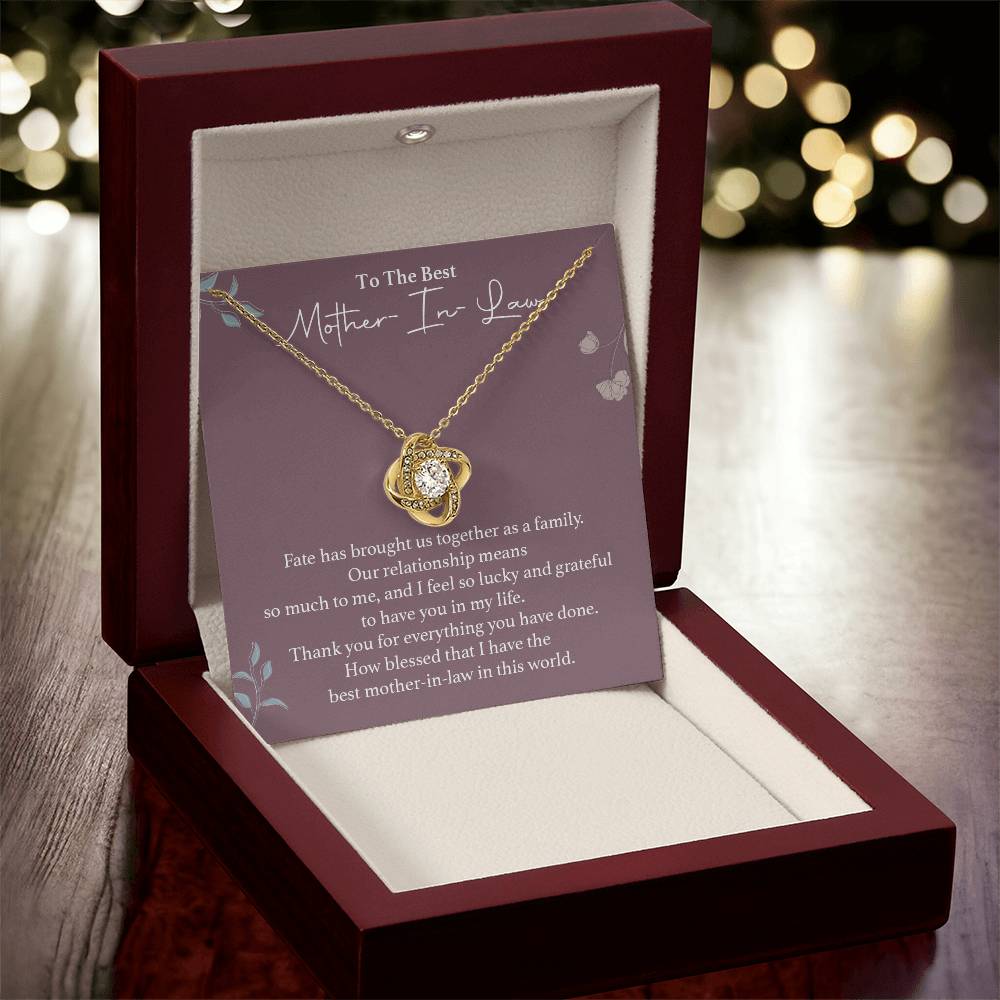 To The Best Mother-in-law Necklace Necklace For Thanking Mother-in-law Necklace For Mother-in-law On Wedding Day Necklace For Groom’s Mother Special Bond With Mother-in-law Necklace Sentimental Keepsake For Mother-in-law Best Mother-in-law Necklace Gift