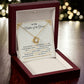 Groom’s Mom Necklace Gift from Bride with Message Card