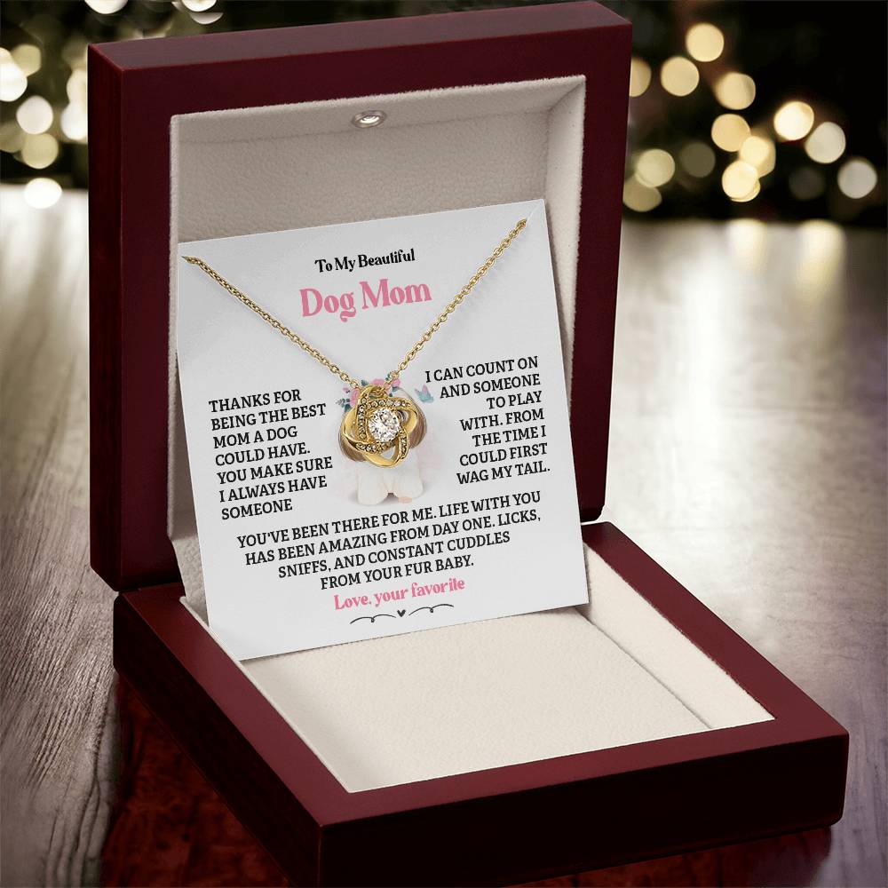 Dog Mom Necklace Gift from Fur Baby – Gift Box