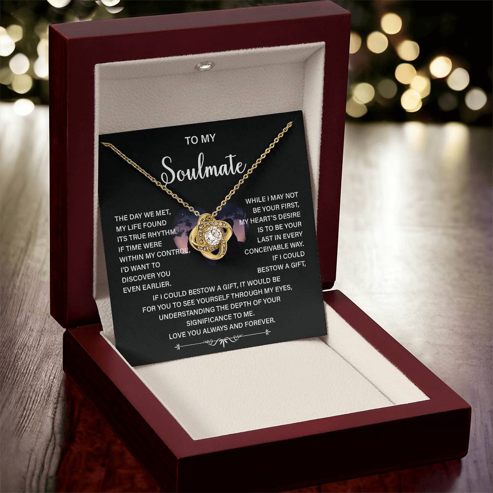 Soulmate Necklace Gift – Love You Always & Forever