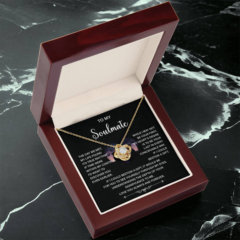 Soulmate Necklace Gift – Love You Always & Forever