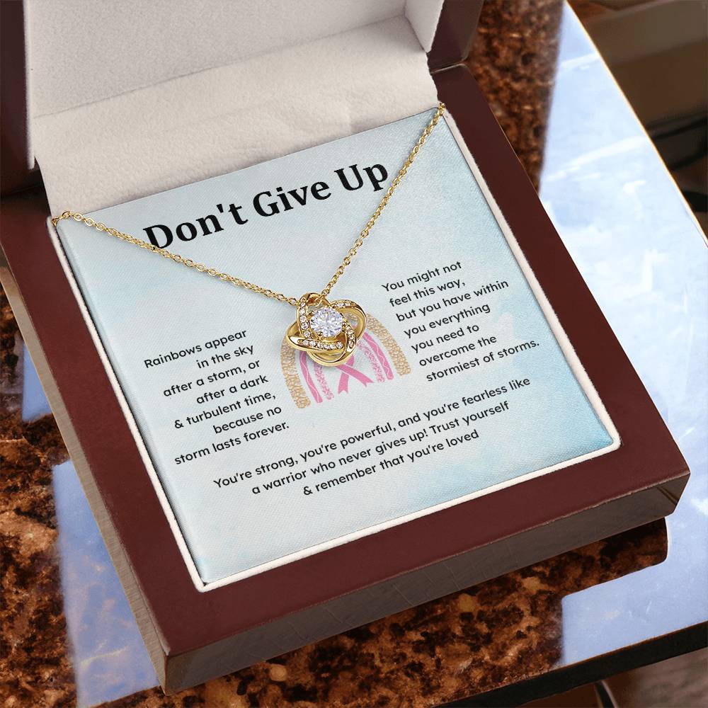 Don't Give Up Strength In Adversity Jewelry Don't Give Up Necklace Gift From Your Husband Meaningful Gift Supportive Gift Motivational Jewelry Never Give Up Necklace Breast Cancer Necklace For Soulmate Personal Growth Jewelry