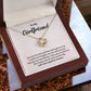 Girlfriend Love Knot Necklace Gift with Message Card