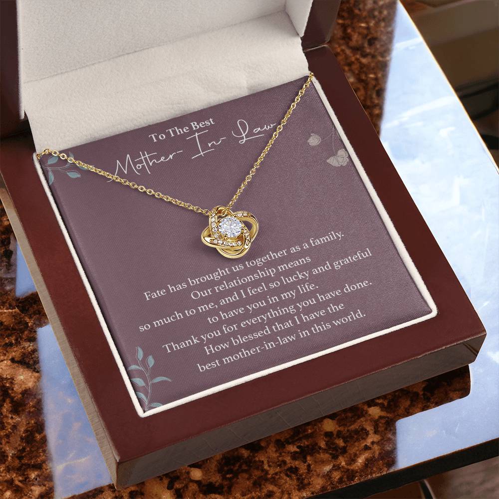 To The Best Mother-in-law Necklace Necklace For Thanking Mother-in-law Necklace For Mother-in-law On Wedding Day Necklace For Groom’s Mother Special Bond With Mother-in-law Necklace Sentimental Keepsake For Mother-in-law Best Mother-in-law Necklace Gift