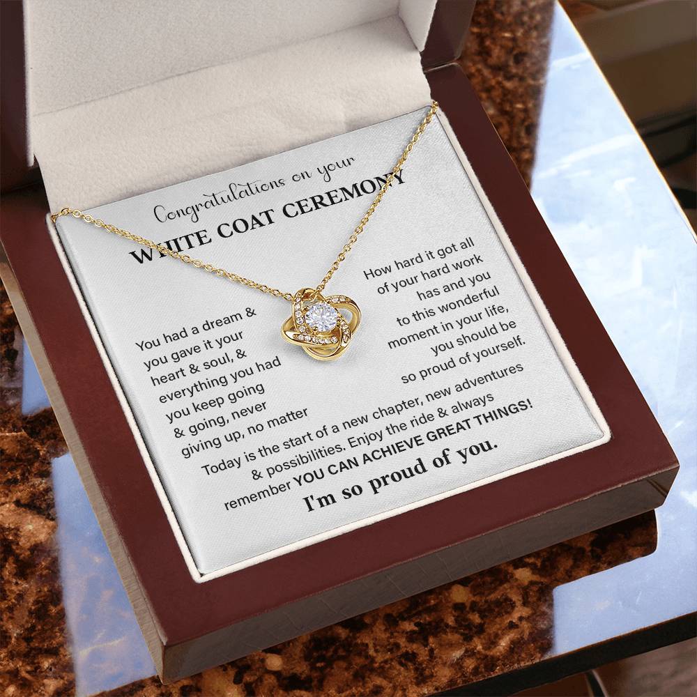 Congratulations On Your White Coat Ceremony White Coat Ceremony Congratulations Necklace New Beginnings Jewelry Meaningful Gift Supportive Gift Emotional Connection Necklace Motivational Jewelry You Are Amazing Necklace