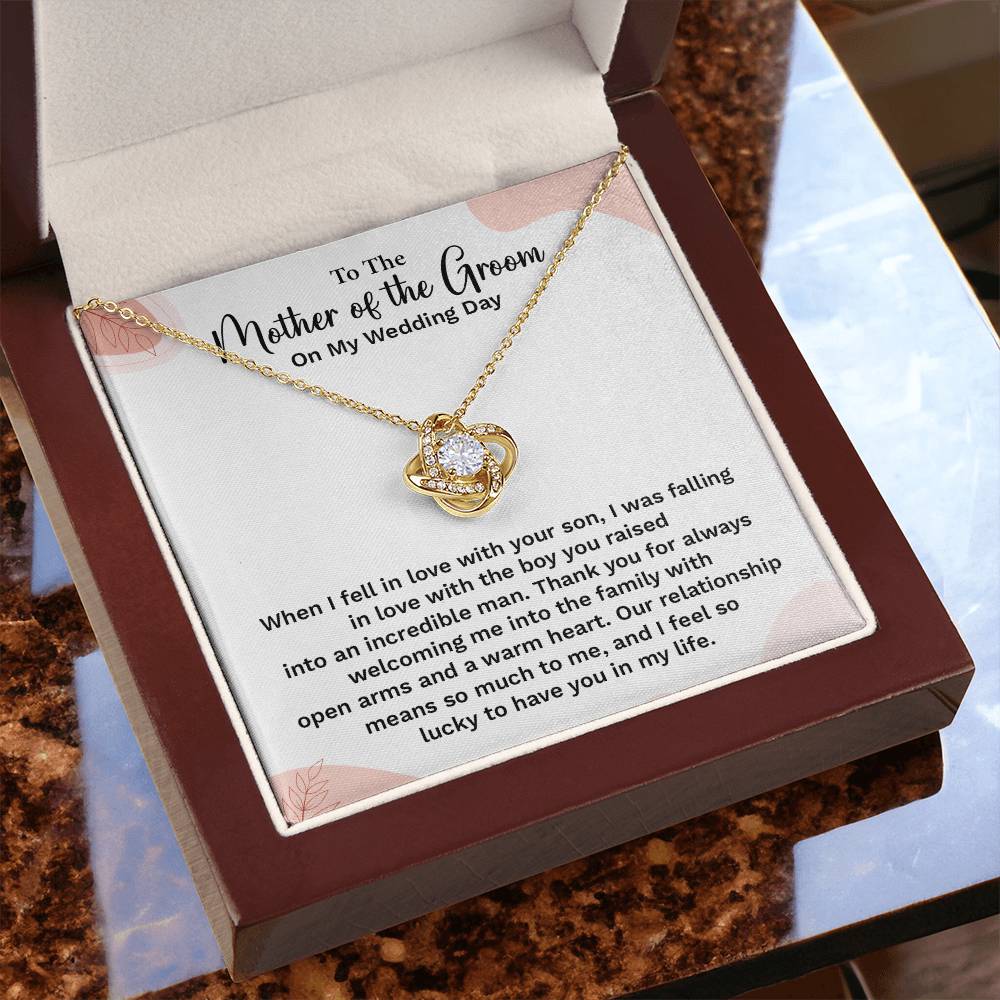 To the Groom's Mother on My Wedding Day Groom’s mother wedding gift Wedding necklace for mother-in-law Heartfelt message for groom’s mom Special gift for groom’s mom Necklace gift for groom’s mother on wedding day Meaningful gift for groom’s mother