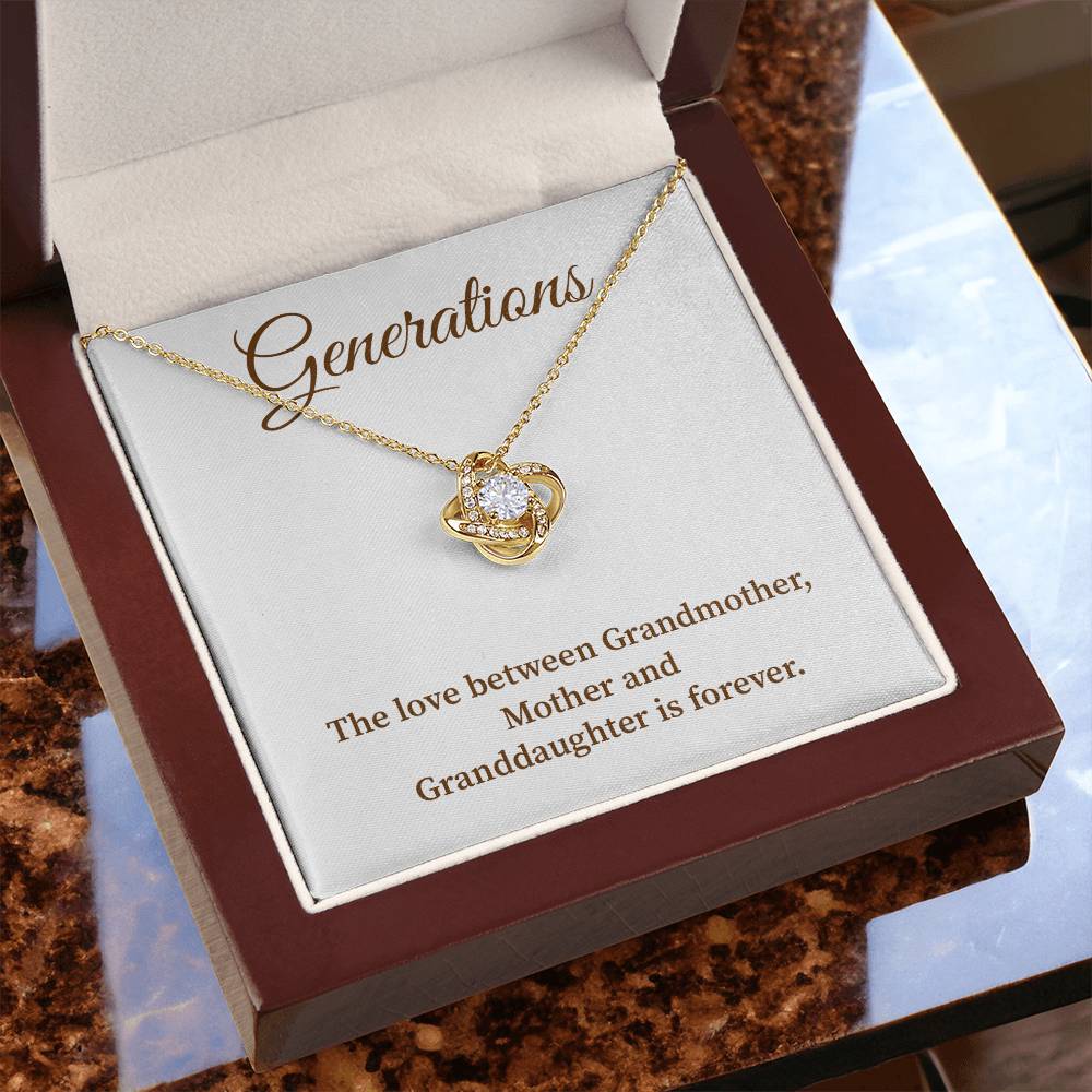 To Our Generations Generations necklace gift Heartfelt gift for family Grandmother mother granddaughter necklace Jewelry gift for mother Generational love jewelry Special gift for family members Sentimental keepsake for family