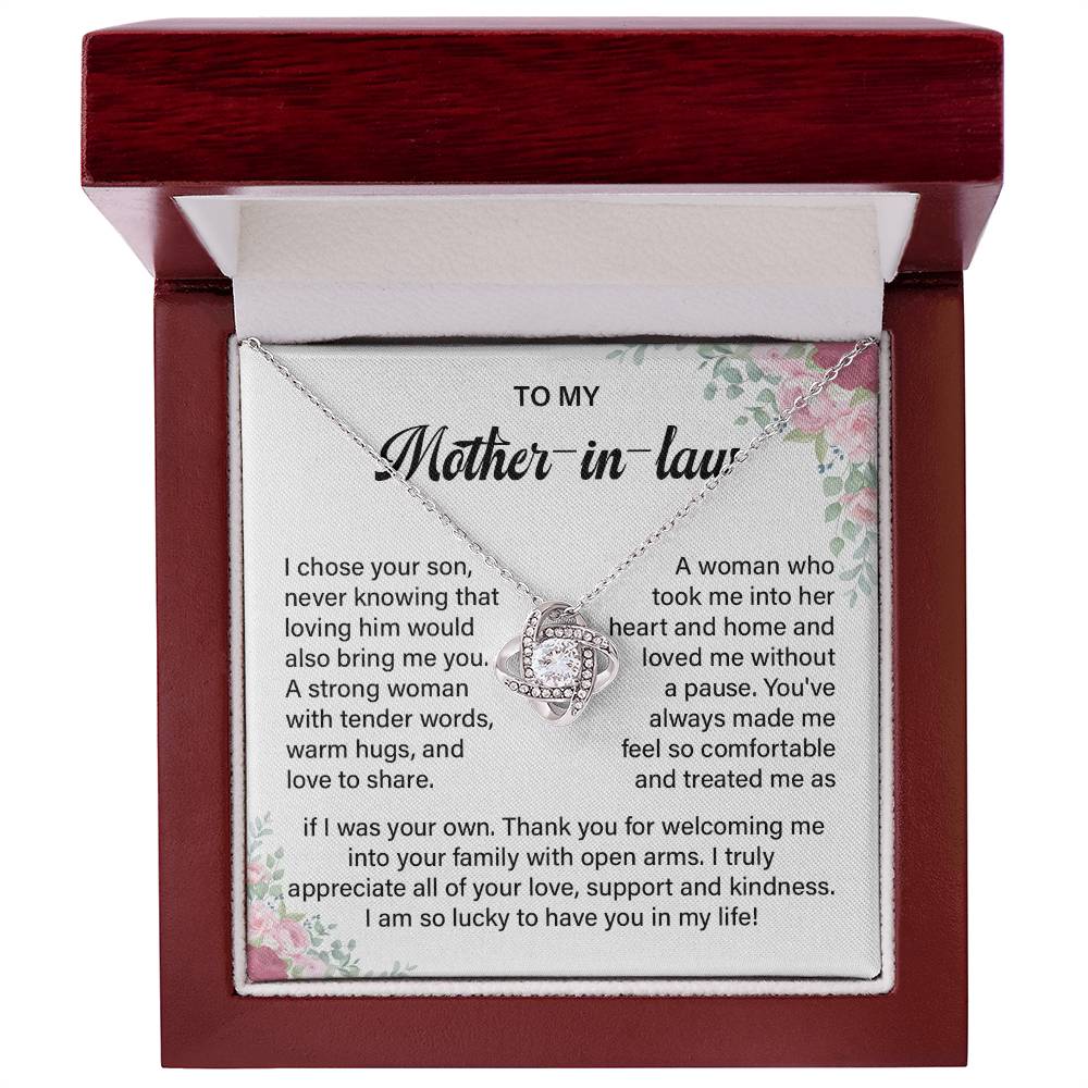 Mother-in-Law Necklace from Daughter-in-Law Gift Box