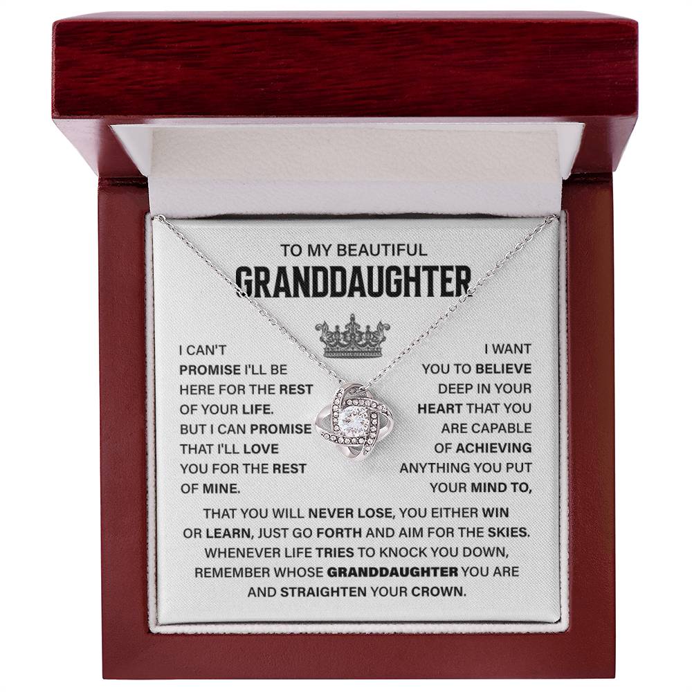 To My Beautiful Granddaughter Necklace – Straighten Your Crown Gift