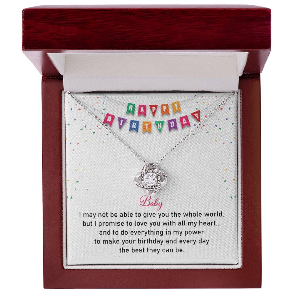 Birthday Necklace Gift for Girlfriend with Love Card