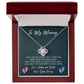 To My Mommy Necklace From Bump With Love Note