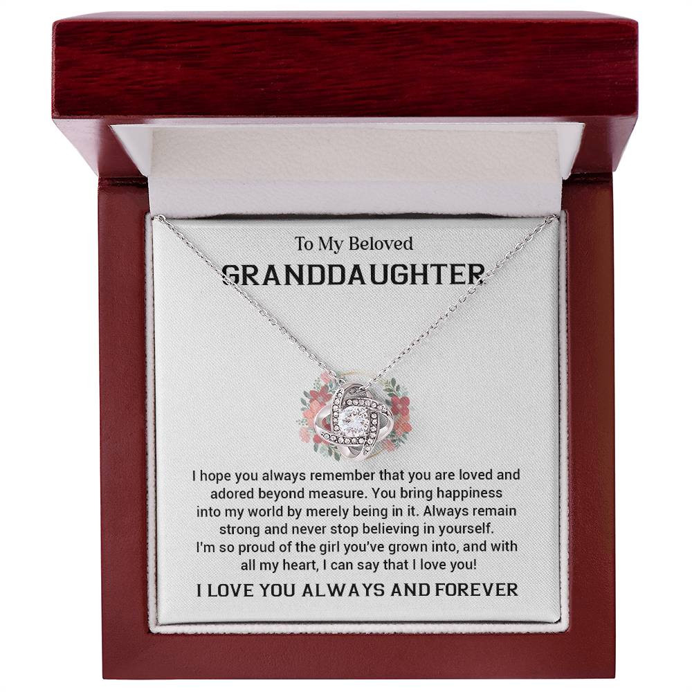 Granddaughter Necklace Gift from Grandparent – Jewelry with Card