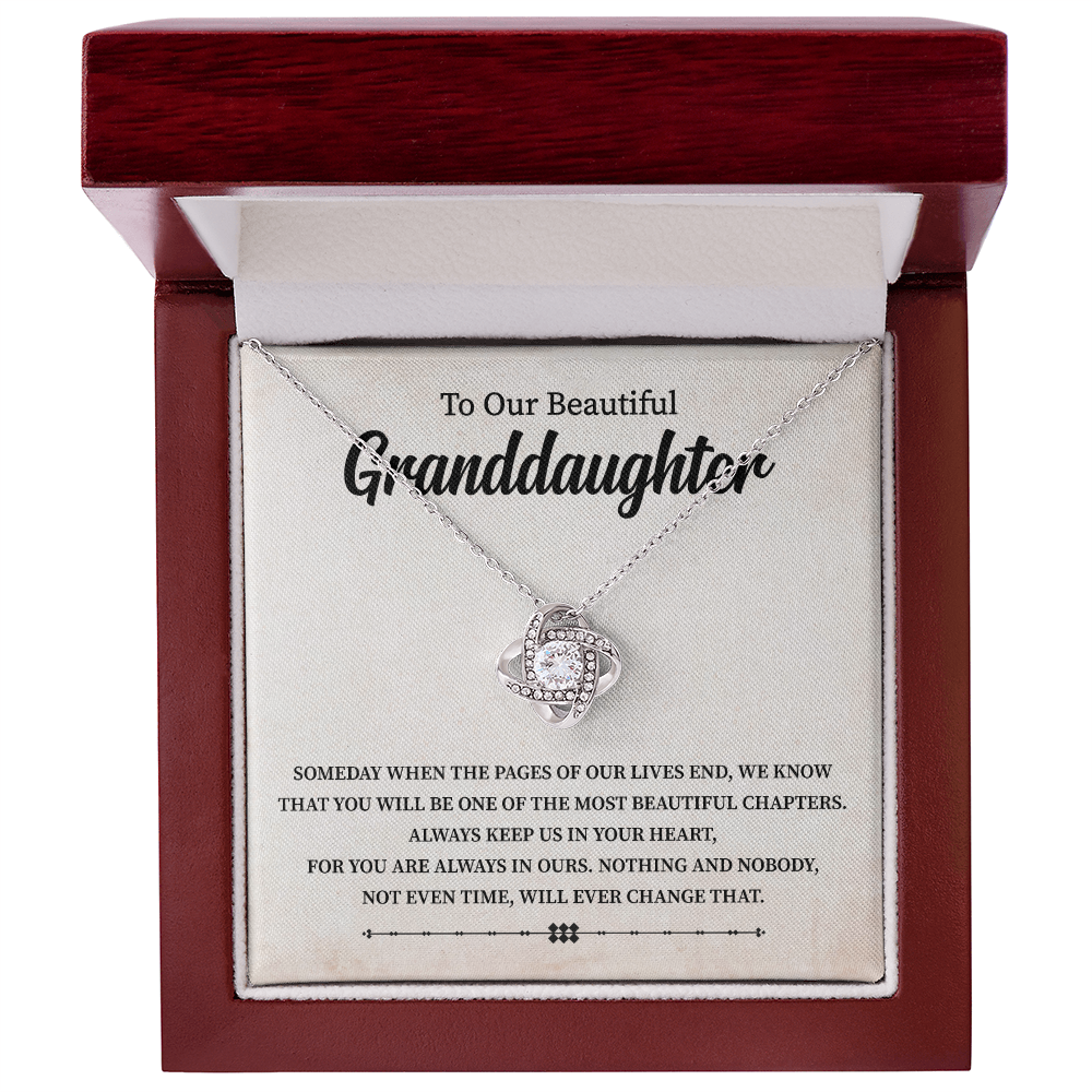 To Our Beautiful Granddaughter necklace