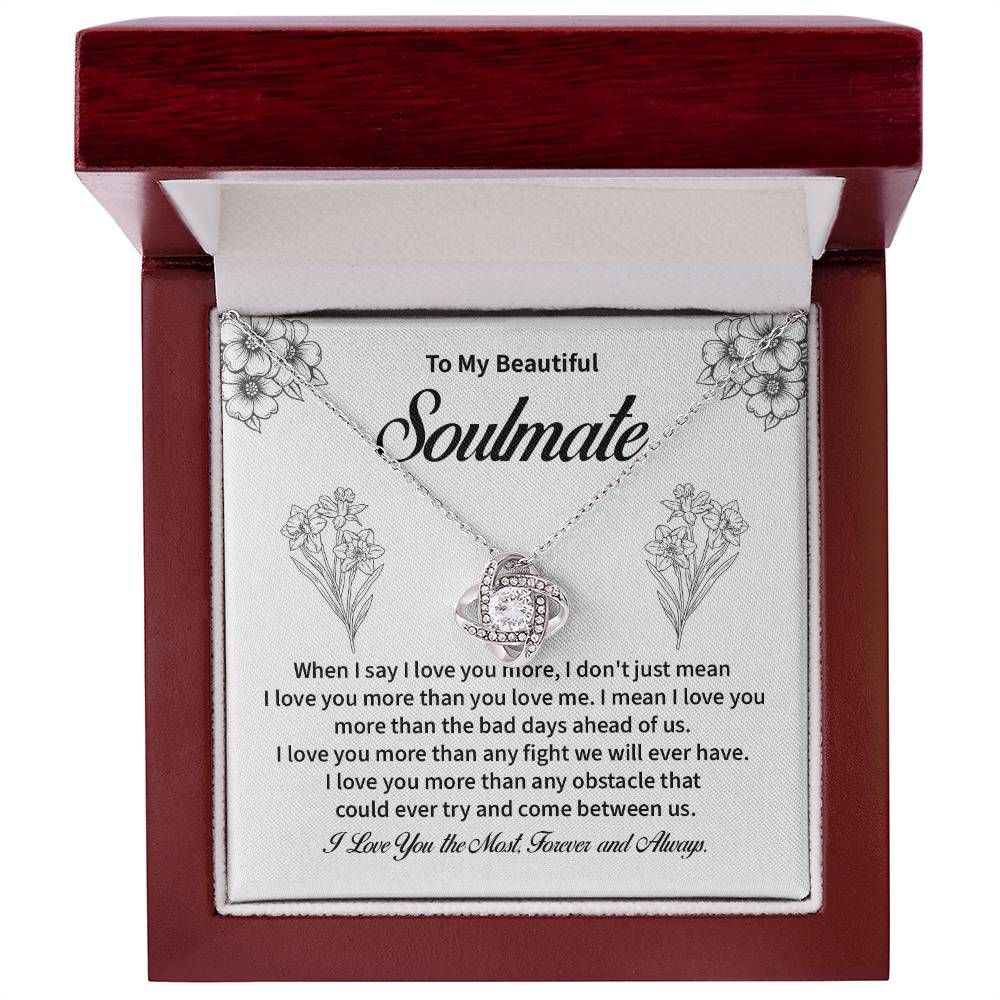Soulmate Necklace for Her – Forever Love Message Card