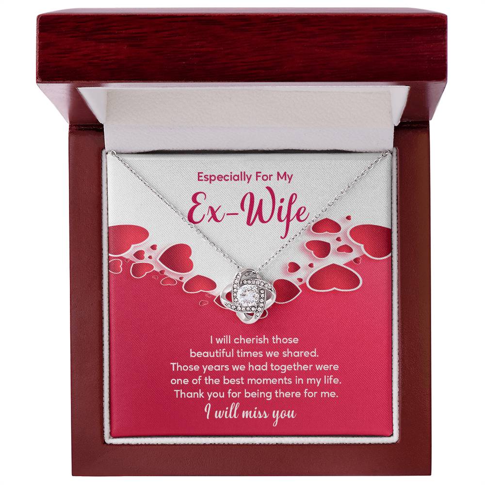 Ex-Wife Necklace Gift – Heartfelt Message Card Box
