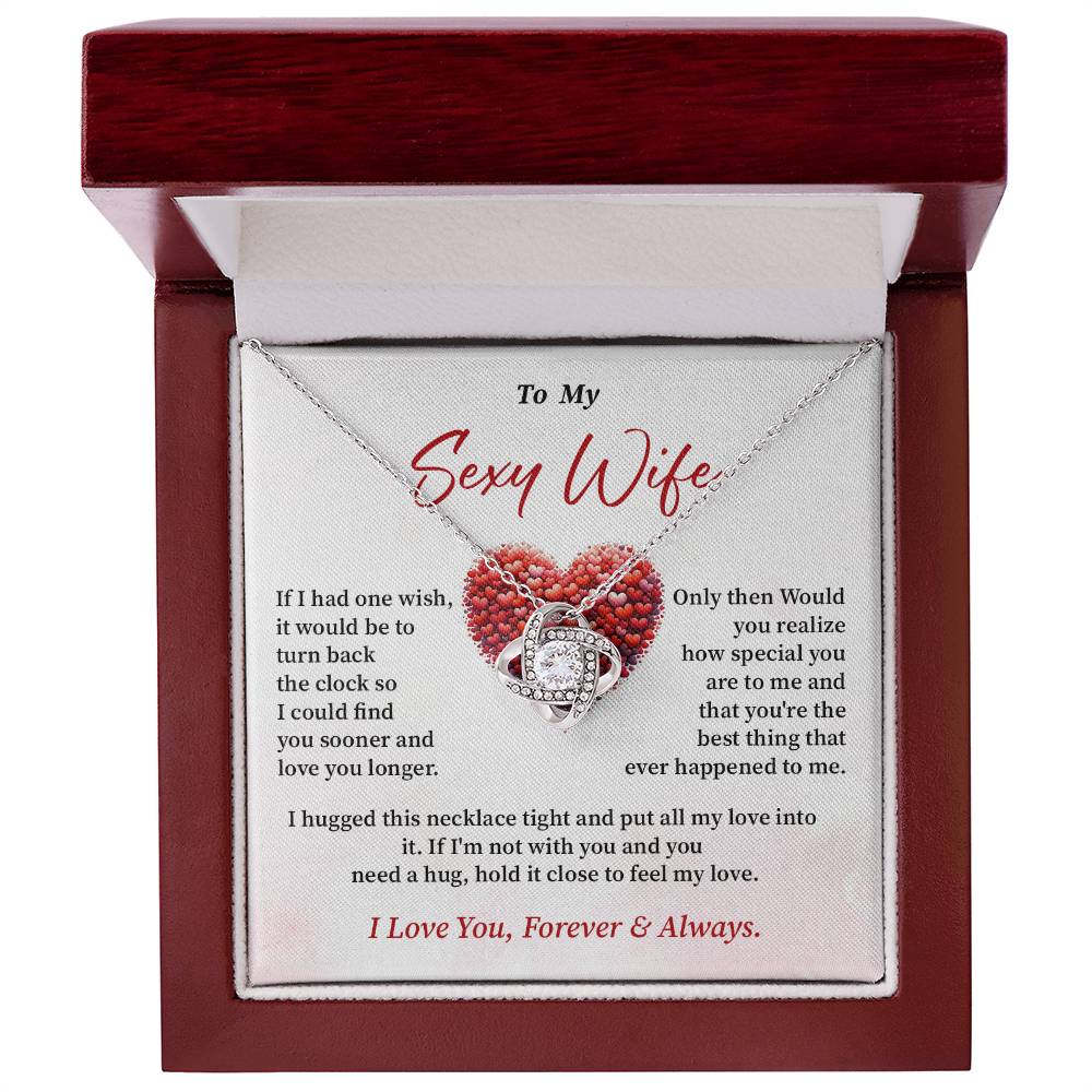 Sexy Wife Necklace Gift with Message Card Box