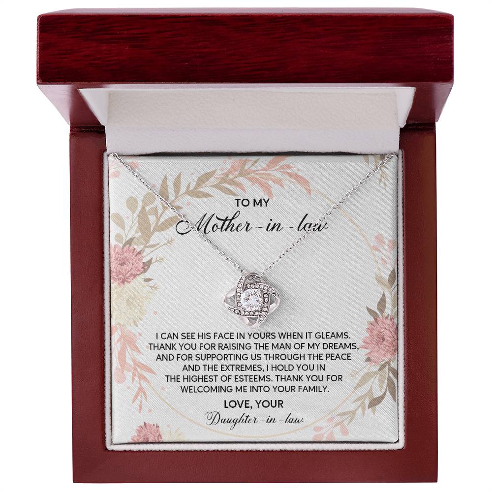 Daughter-in-Law to Mother-in-Law Necklace Gift