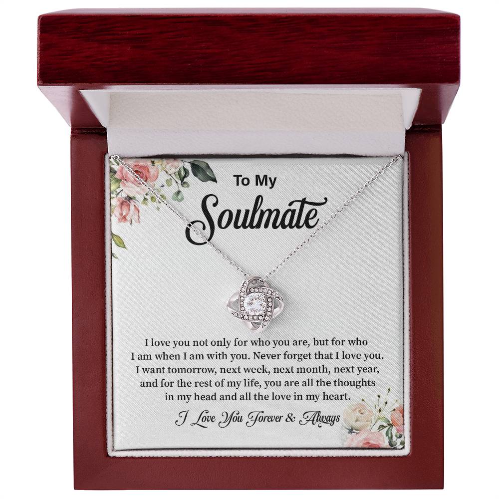Romantic Soulmate Necklace Gift with Message Card