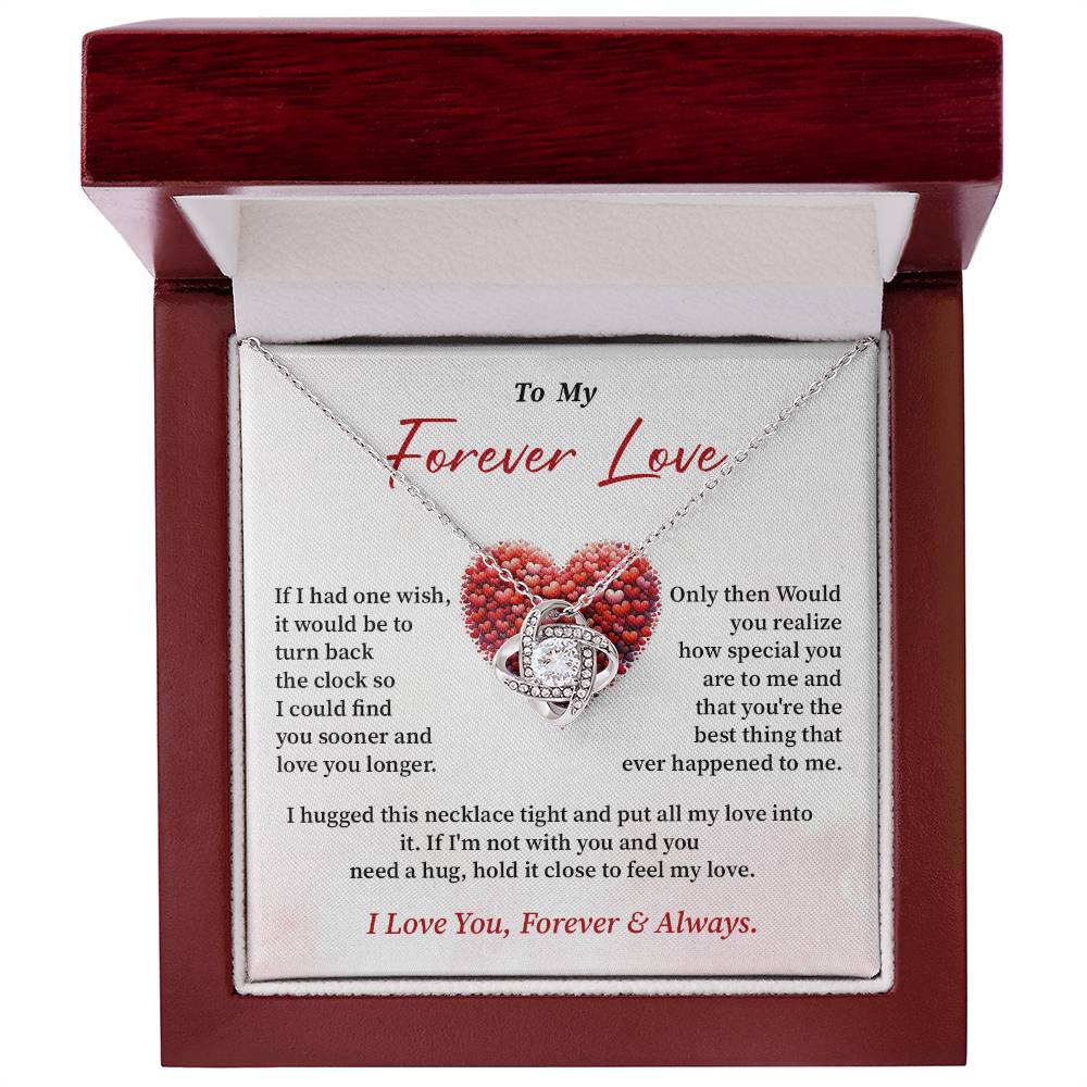 To My Forever Love Necklace Gift From Your Soulmate Inspirational Necklace For Women
