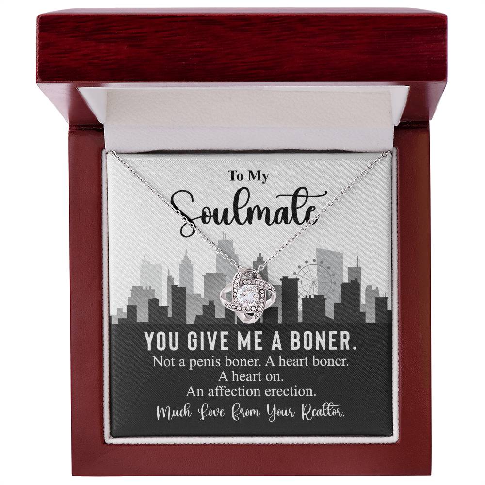 Funny Realtor Necklace Gift for Soulmate Woman