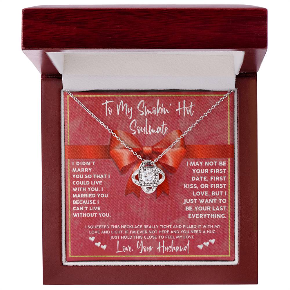 Wife Necklace Gift from Husband with Message Card