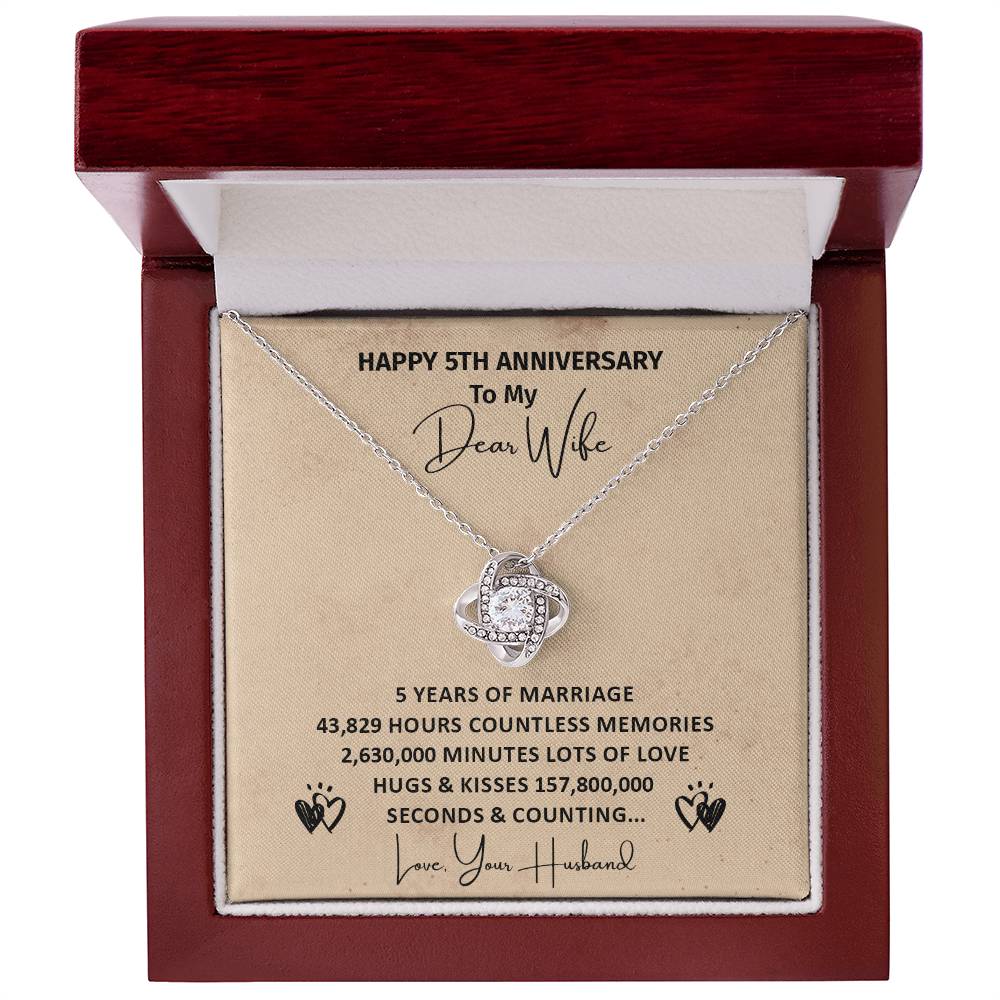 5th Anniversary Gift for Wife – Timeline Message Box