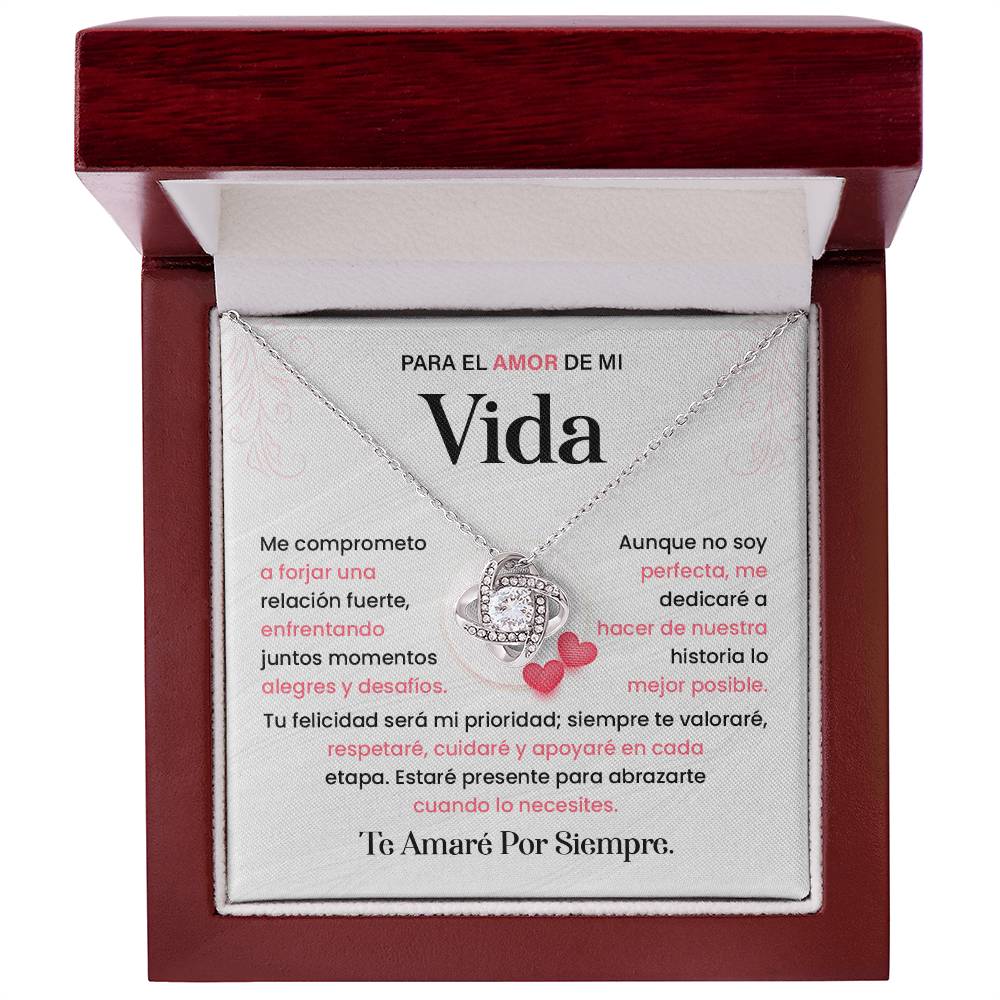 Spanish Romantic Necklace Gift for Her with Love Note