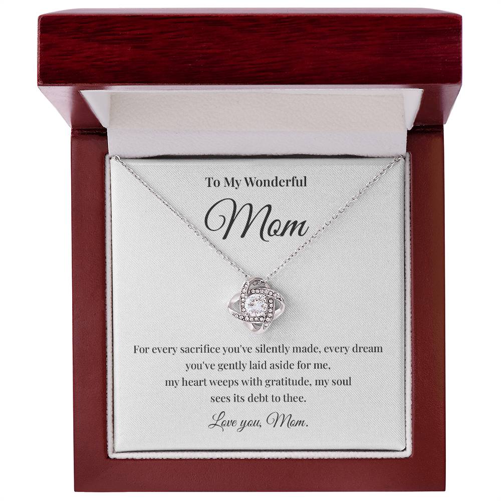 To My Wonderful Mom Best Mom Ever Necklace Spiritual Bond With Mom Necklace Wonderful Mom Necklace Gift Gift For Mom Thoughtful Gift For Mom Unique Gift For Mother-child Bond Meaningful Gift For Mom Necklace For Family Bond