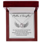 Mother & Daughter Necklace Gift – Wings of Love Keepsake Card