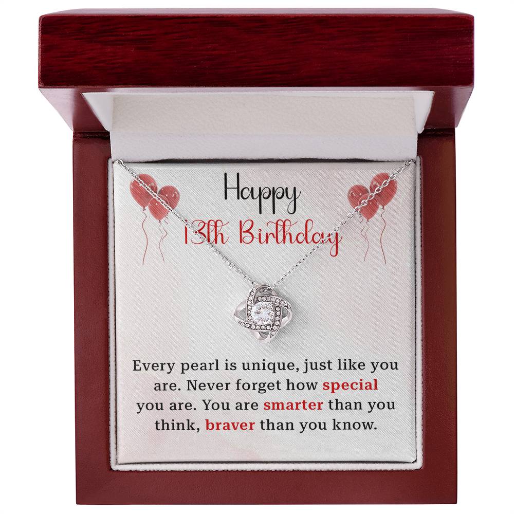 13th Birthday Gift for Girl – Elegant Necklace & Unique Message Card