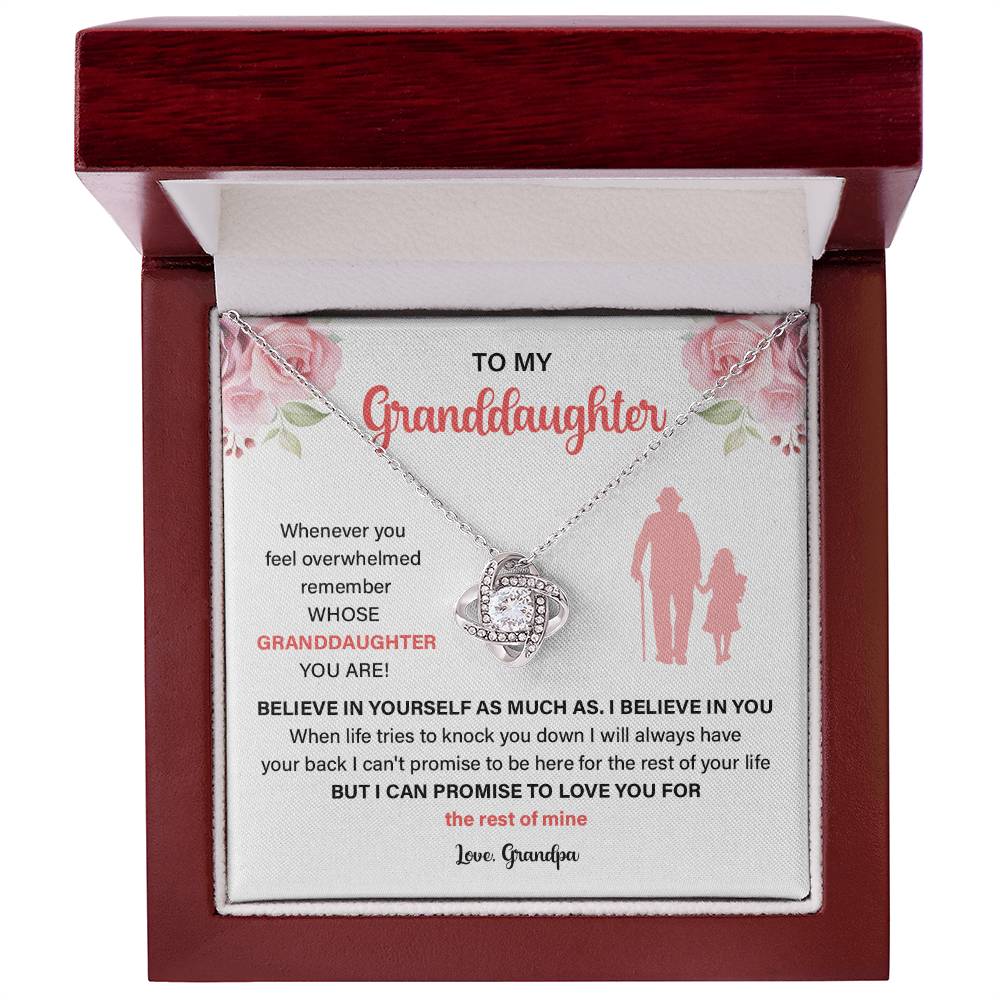 Granddaughter Gift from Grandpa – Love Note Necklace