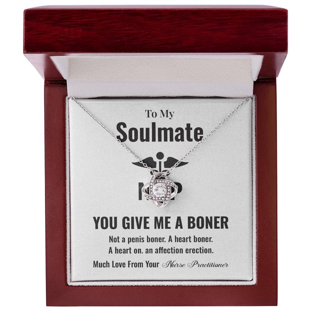 Funny Soulmate Gift Necklace from Nurse Practitioner
