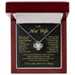 Hot Wife Necklace Gift with Romantic Message Card