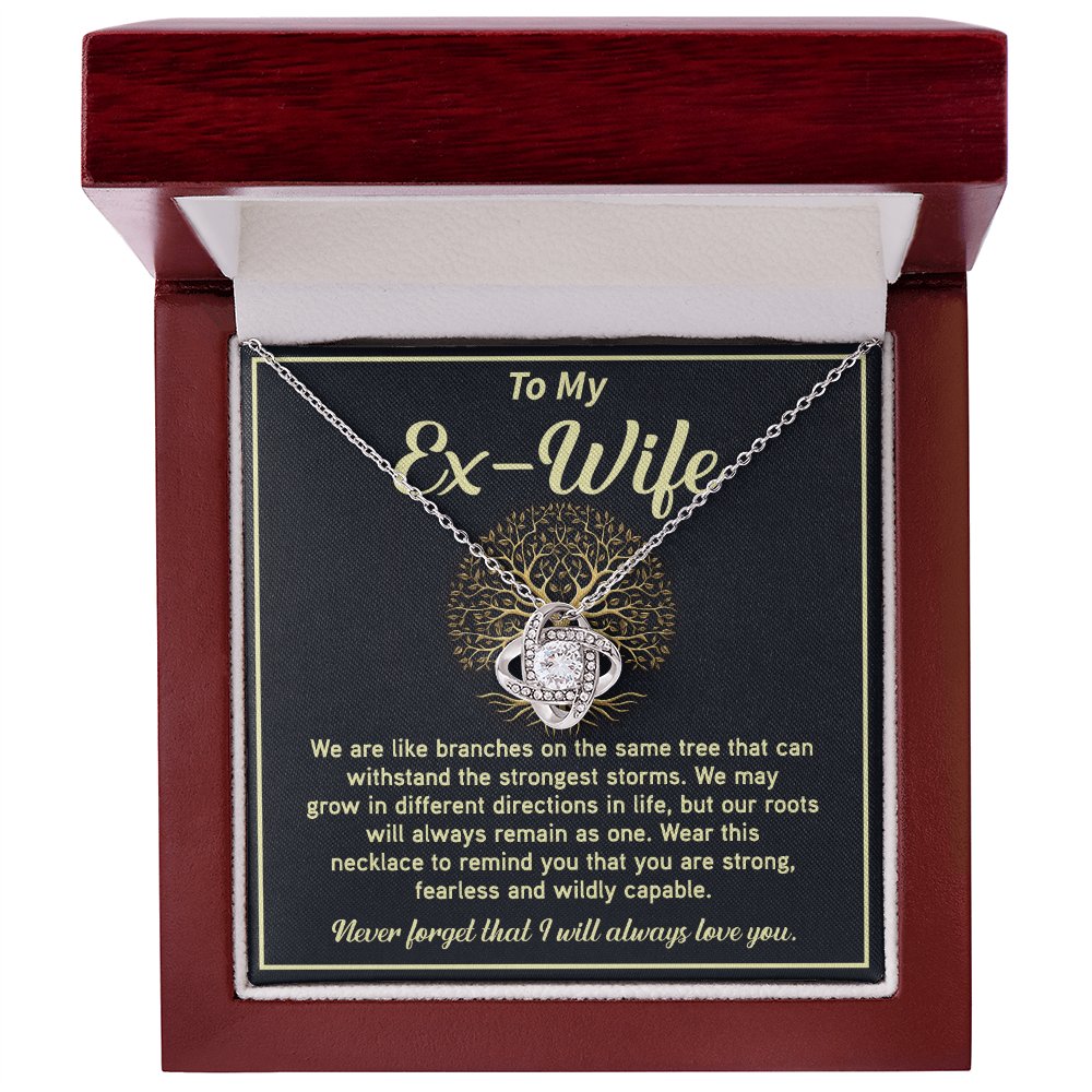 Strong Bond Necklace Gift for Ex-Wife with Hearffelt Note