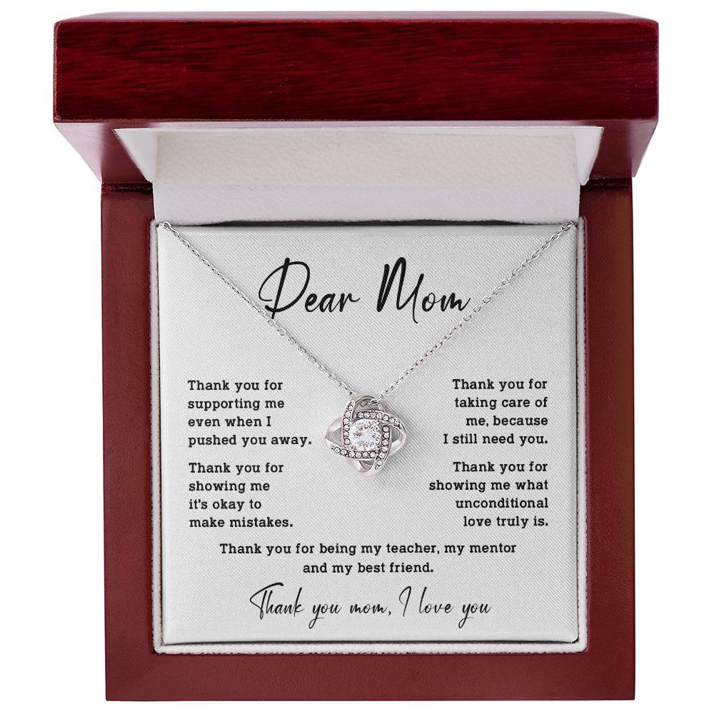 Dear Mom Dear Mom Necklace Gift Heartfelt Gift For Mom Bond With Mom Necklace Forever Loved Mom Necklace Thoughtful Gift For Mom Unique Gift For Mother-child Bond Meaningful Gift For Mom Special Occasion Gift For Mom Unique Family Bond Necklace