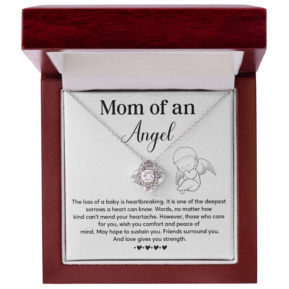 Memorial Necklace Gift for Mom of Angel Baby – Message Card