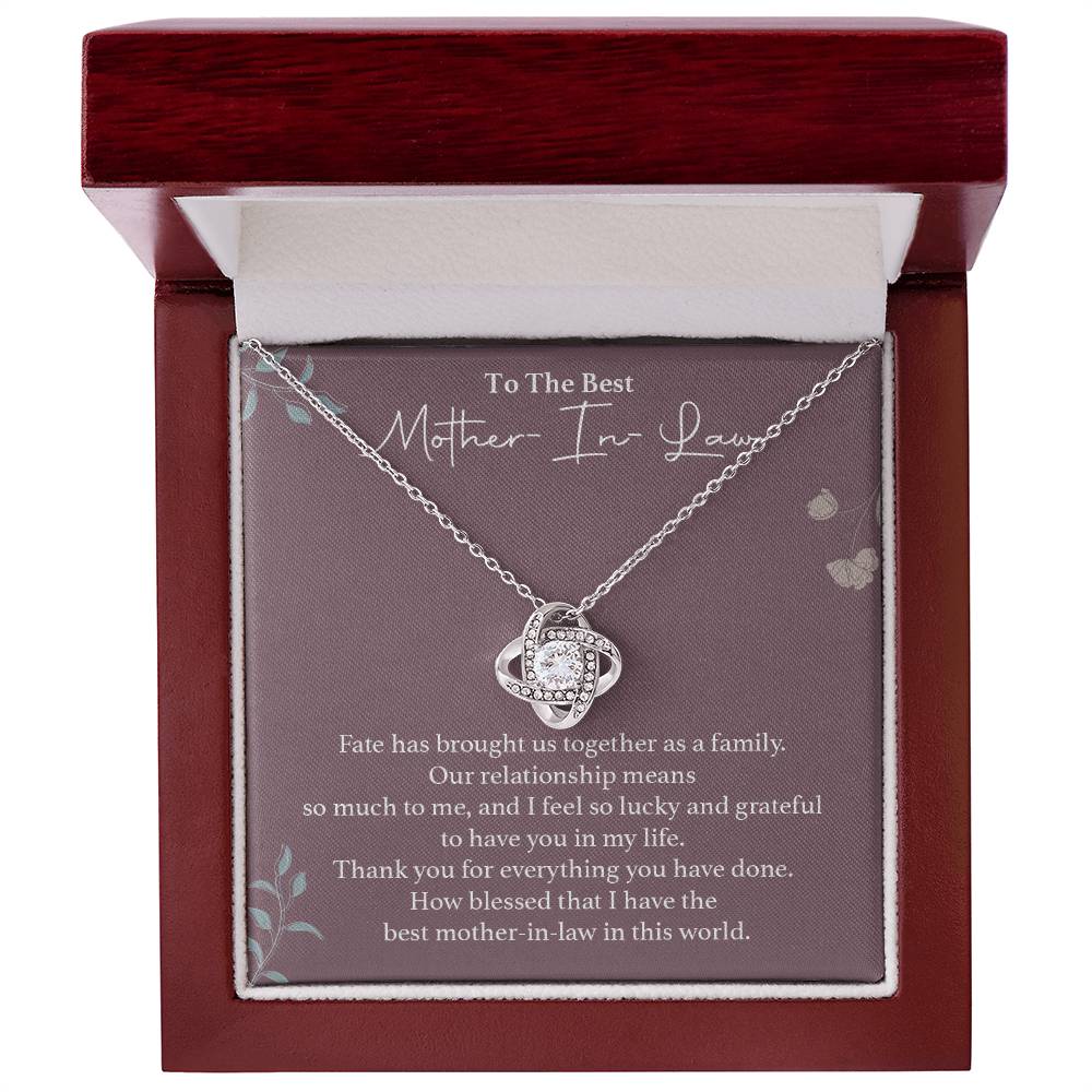 To The Best Mother-in-law Necklace Necklace For Thanking Mother-in-law Necklace For Mother-in-law On Wedding Day Necklace For Groom’s Mother Special Bond With Mother-in-law Necklace Sentimental Keepsake For Mother-in-law Best Mother-in-law Necklace Gift