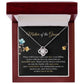 Mother of Groom Necklace Gift – Message Card Jewelry