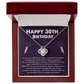 30th Birthday Gift Necklace for Her – Message Card & Gift Box