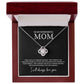 To My Wonderful Mom Necklace Gift with Message Card