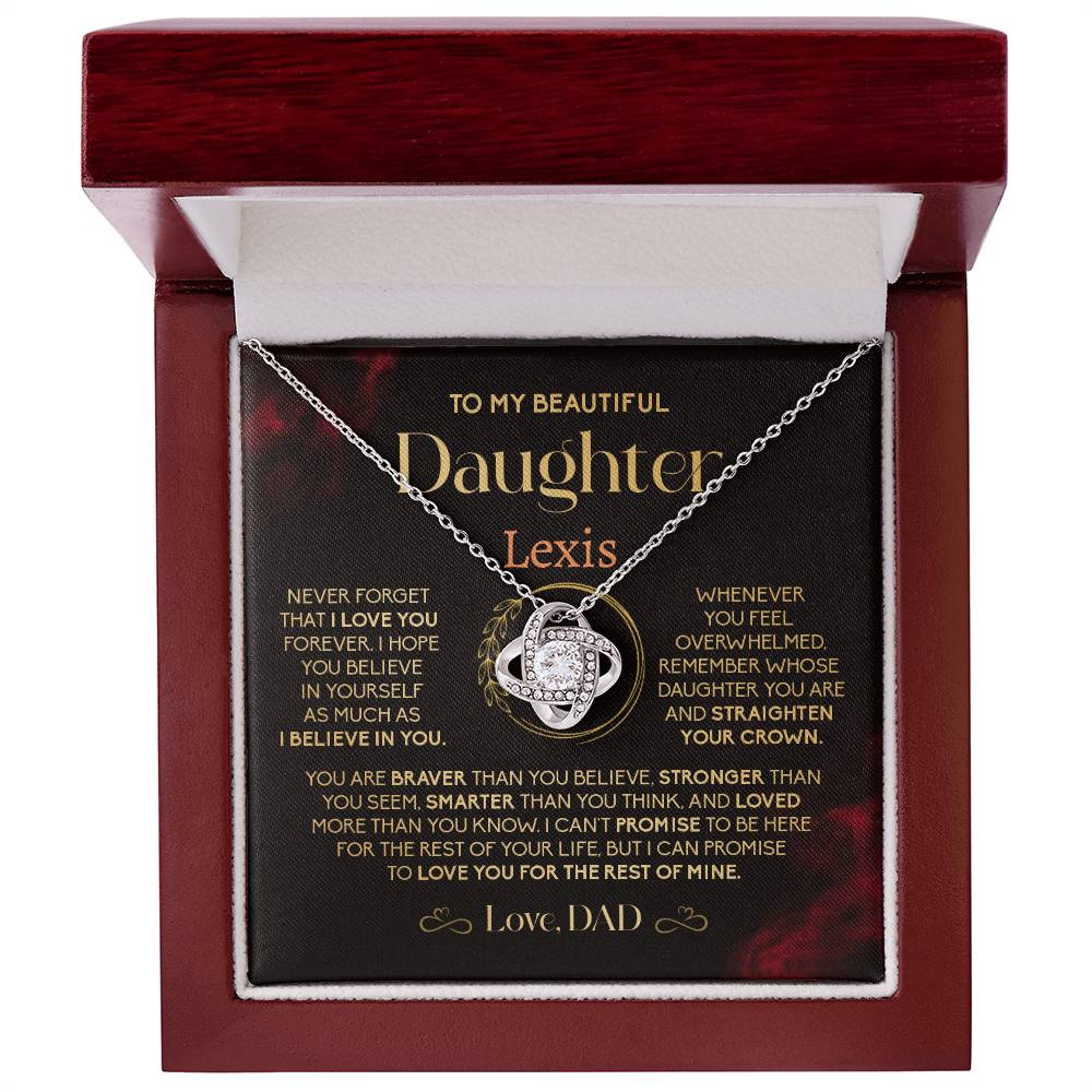 Gift from Dad to Daughter – Crown Message Card Box
