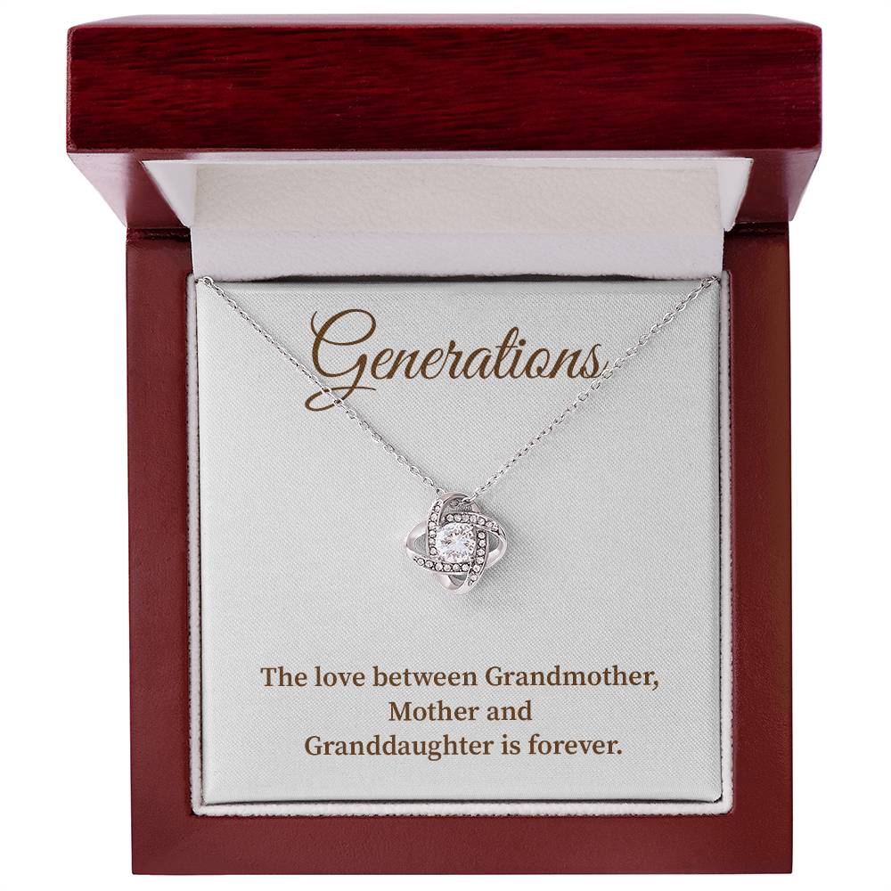 To Our Generations Generations necklace gift Heartfelt gift for family Grandmother mother granddaughter necklace Jewelry gift for mother Generational love jewelry Special gift for family members Sentimental keepsake for family