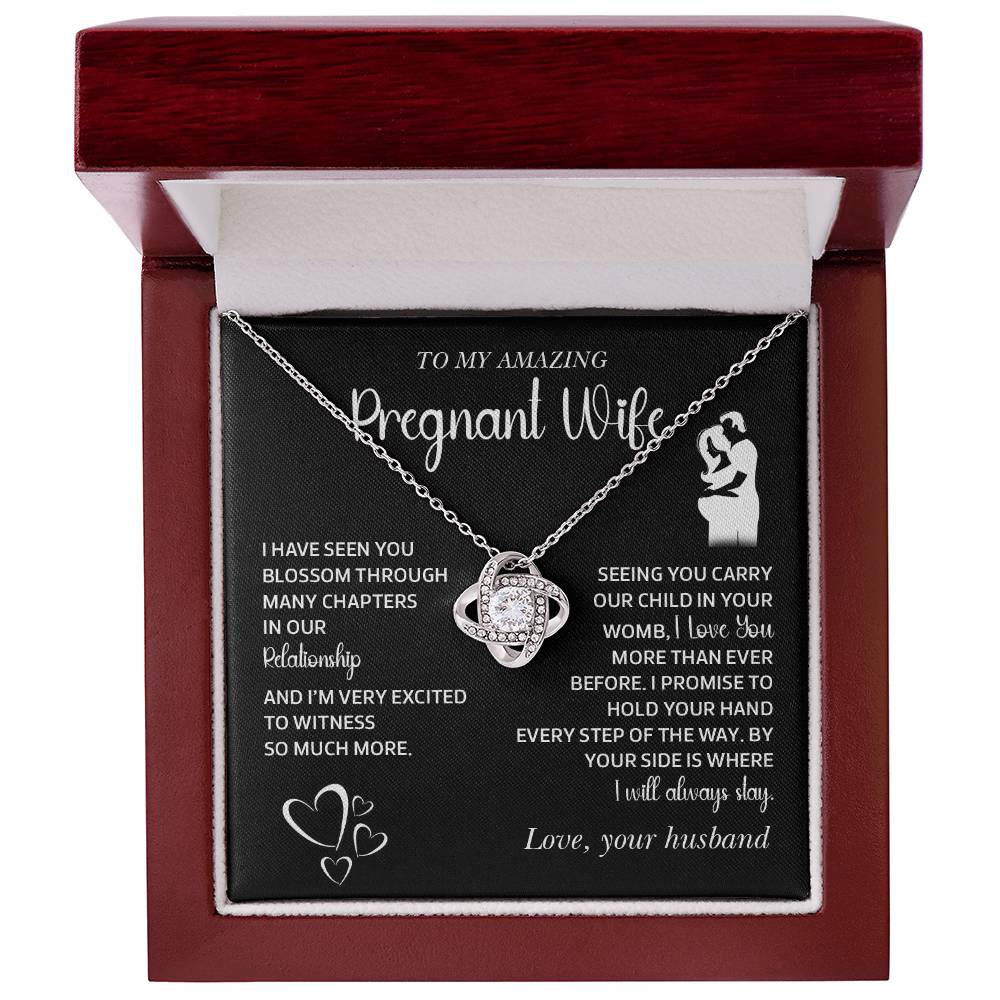 Gift for Pregnant Wife from Husband – Message Card Jewelry