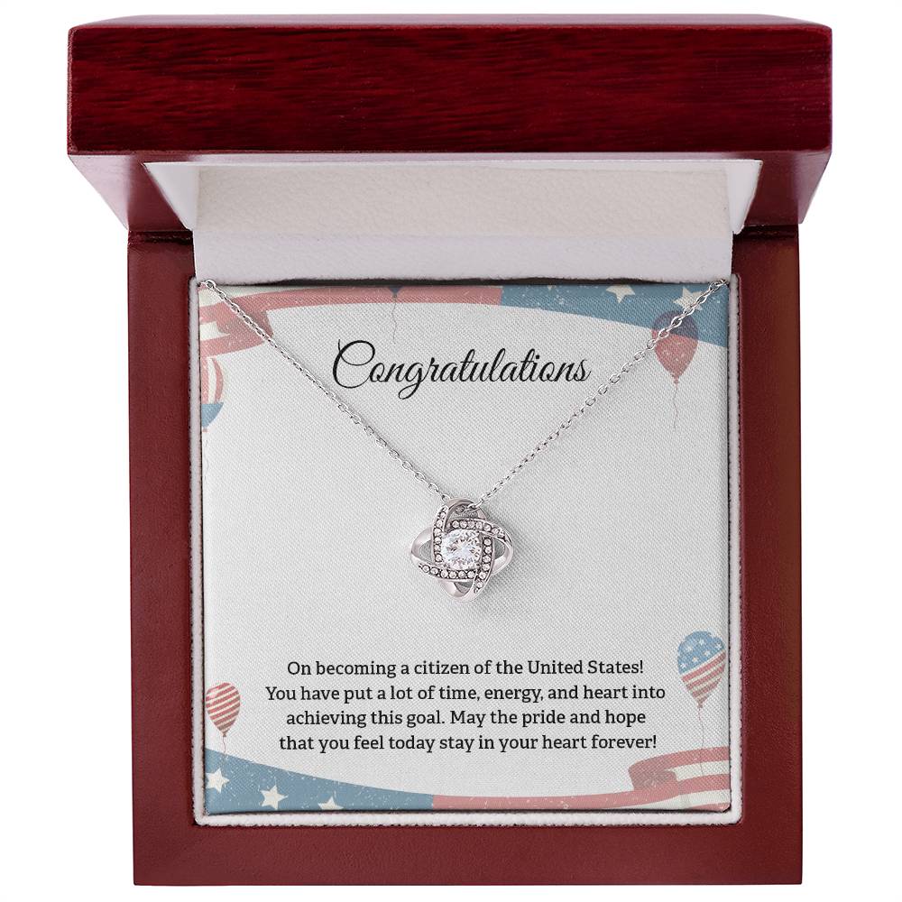 Congratulations Necklace For New U.s. Citizen Necklace For New U.s. Citizen Gift For New American Citizen Necklace With Citizenship Message U.s. Citizenship Celebration Gift Gift For New U.s. Patriot Jewelry For New U.s. Citizen Gift For Citizenship