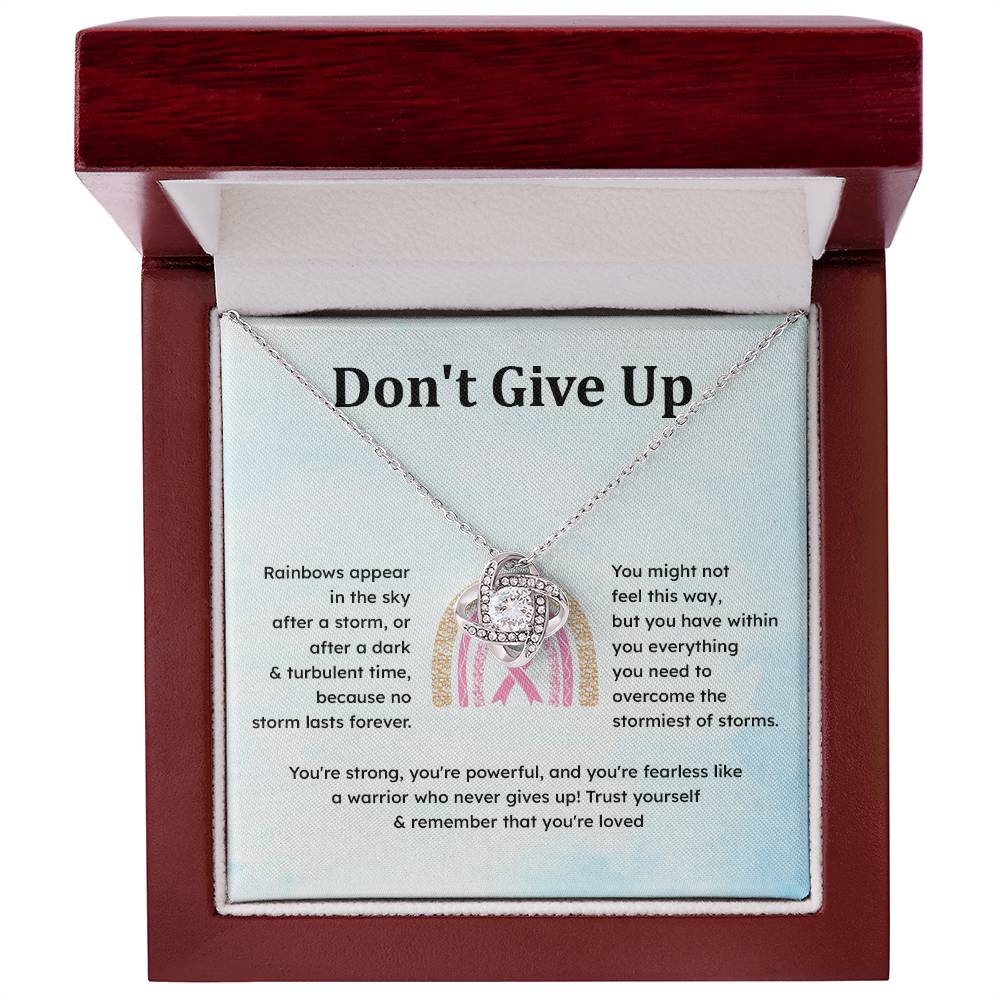 Don't Give Up Strength In Adversity Jewelry Don't Give Up Necklace Gift From Your Husband Meaningful Gift Supportive Gift Motivational Jewelry Never Give Up Necklace Breast Cancer Necklace For Soulmate Personal Growth Jewelry